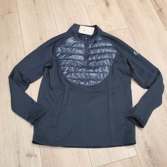 Nike Top Men L Therma-Fit Academy Winter Warrior Soccer Black Sweater DC9168-010 - Picture 1 of 8
